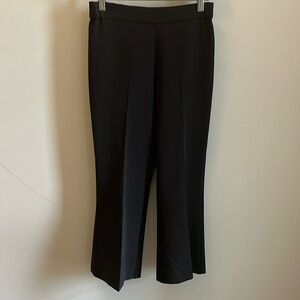 Estelle & Finn Black Cropped Pants Pull-On Style Size 4 Elastic Waist